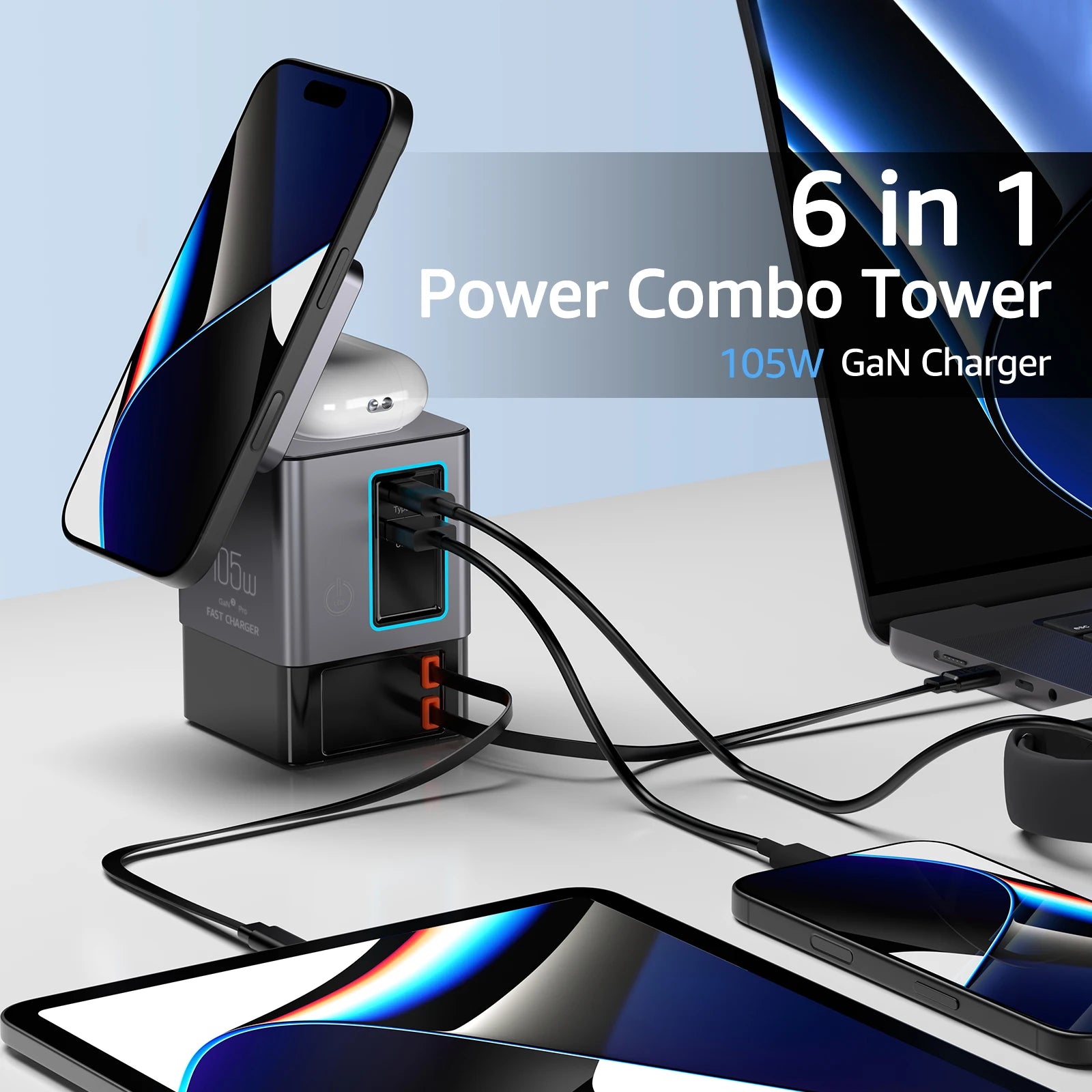 NovaCharge 6-in-1 Power Tower