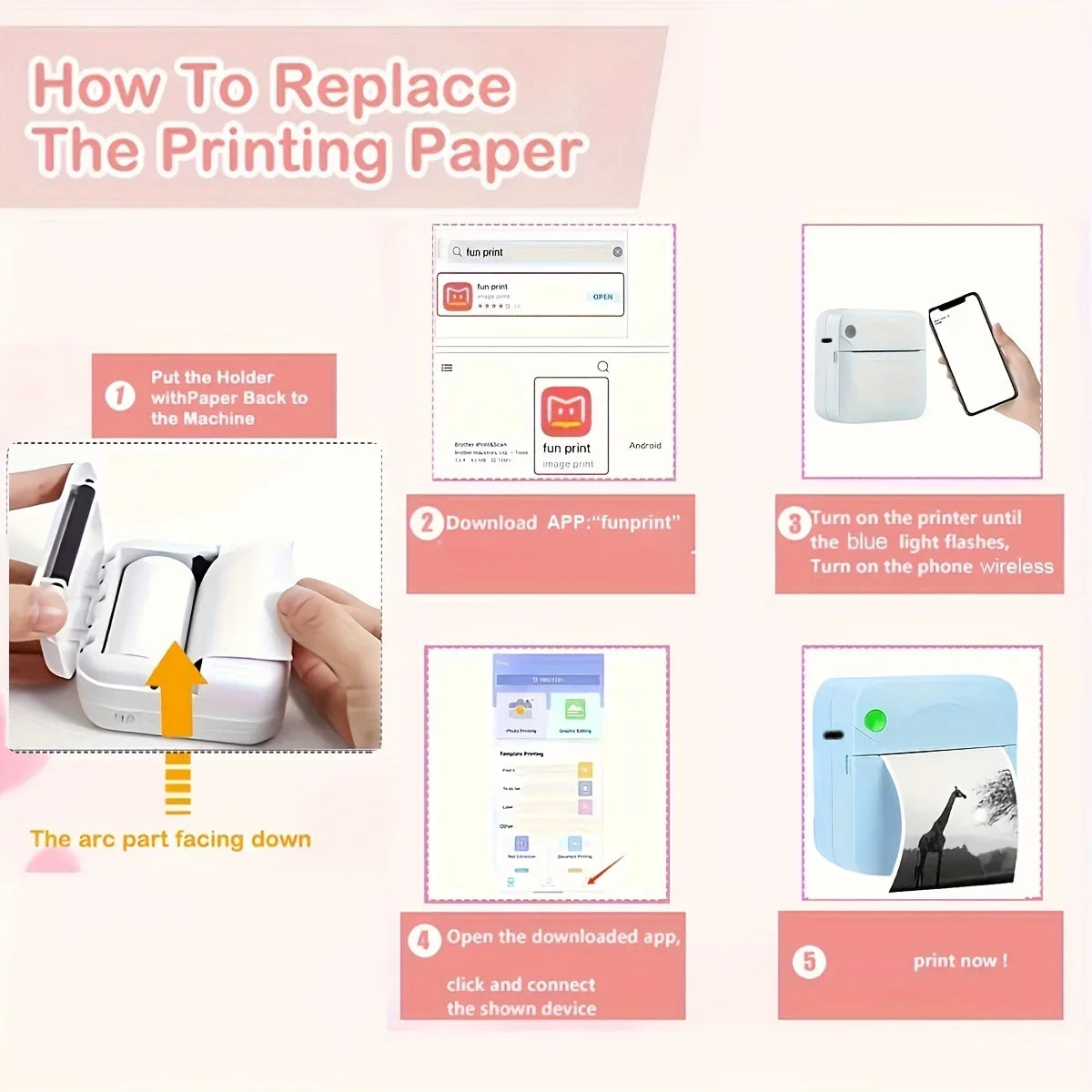 NovaPrint Pocket Mini Printer