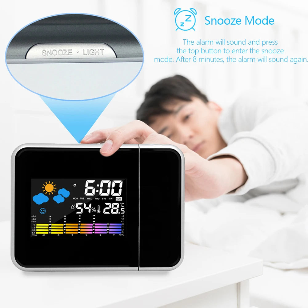 Horizon LED Projection Alarm Clock